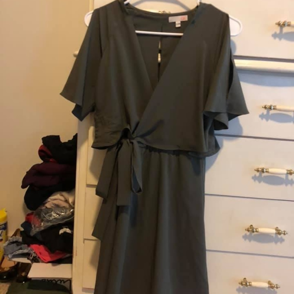GB olive short dress